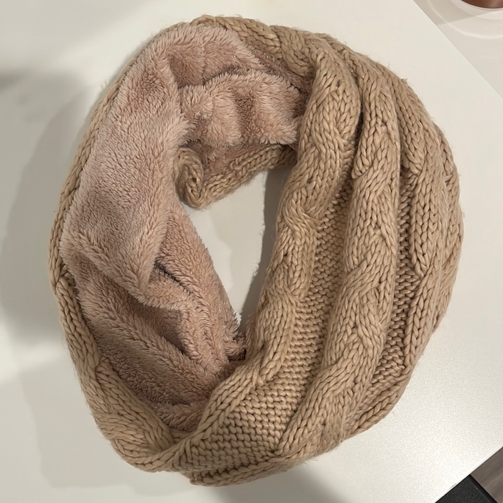 Dusty pink infinity scarf